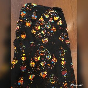 Lularoe TC Black and Colorful Leggings